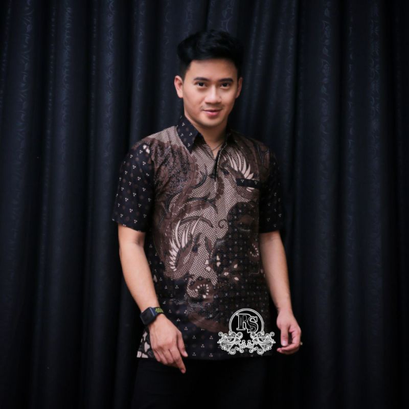 Kemeja Batik Pria Lengan Panjang M L XL XXL Baju Batik Pria Modern Batik Kerja Pria Batik Kantor Pria Seragam Batik