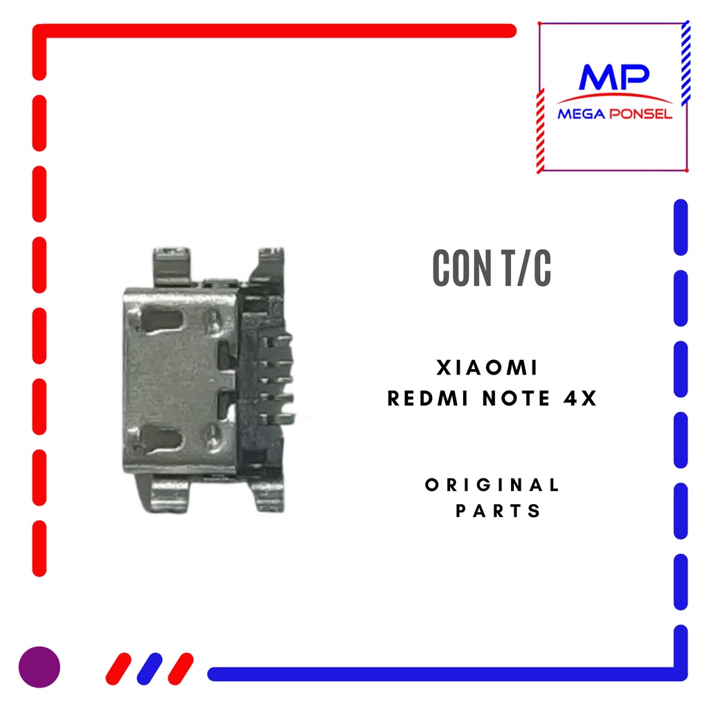 Connector Charger - Konektor Charger Xiaomi Redmi Note 4X Original
