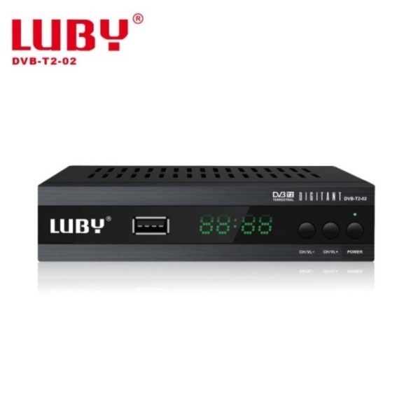 Luby Set Top Box DVB T2 02 Receiver Tv STB Digital Full HD SNI Original