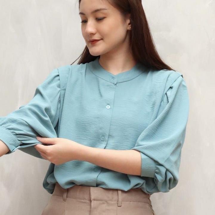 ♗ KEMEJA SANGHAI WANITA BLOUSE CRINKLE // KEMEJA CRINKLE // BLOUSE CRINKLE ヲ