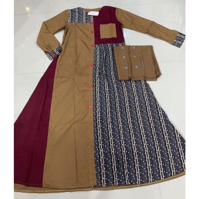 Gamis Inayah / katun HQ / gamis lebaran