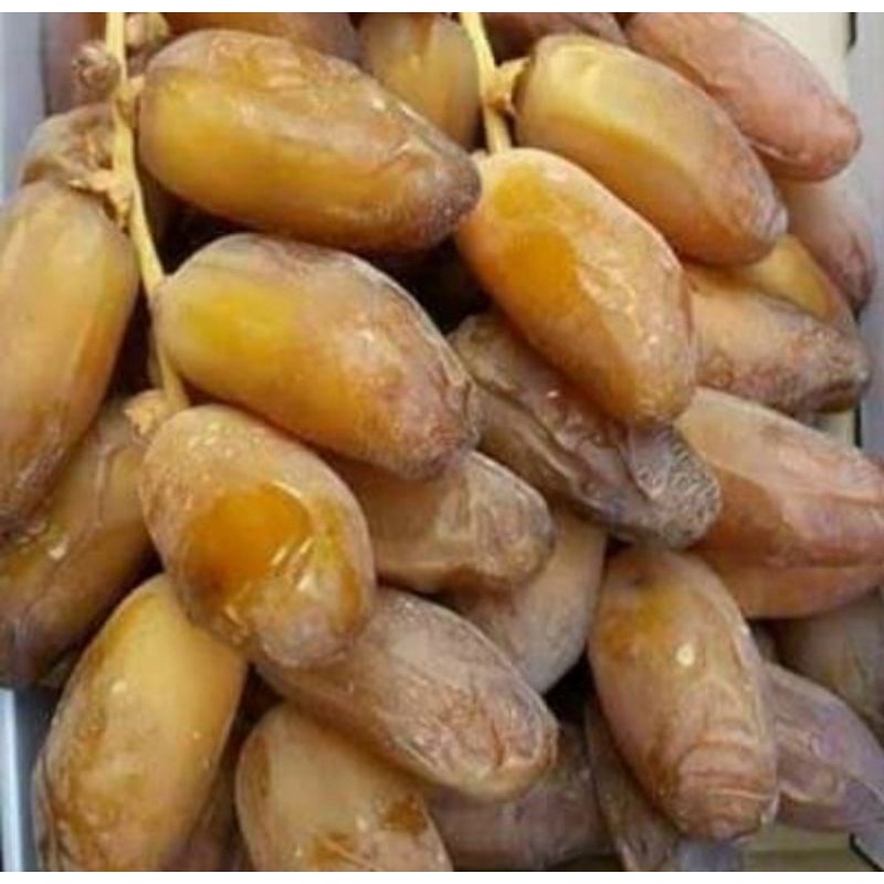 Kurma Tunisia Tangkai 500 gr - Deglet Nour Palm Fruit Dates