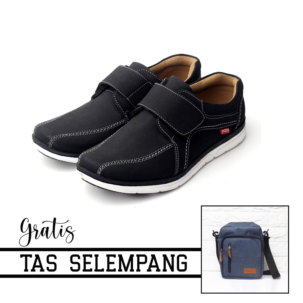 Sepatu pria casual sepatu pria slip on MH free Tas SV44