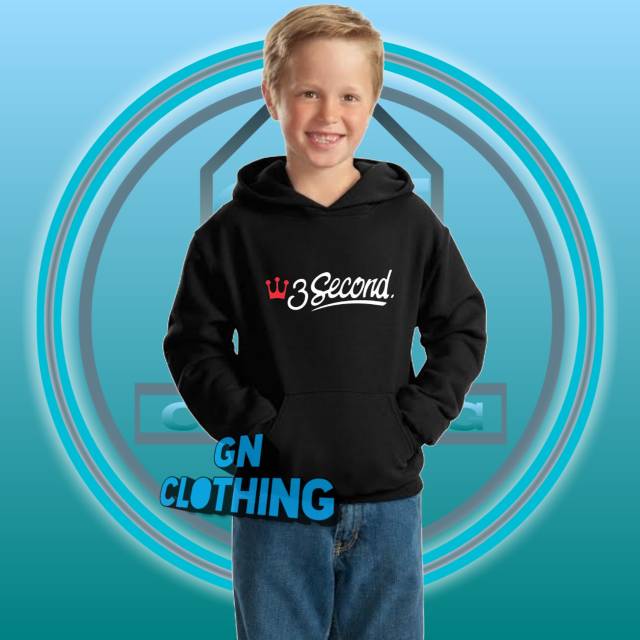 Sweater Hoodie anak 3second logo