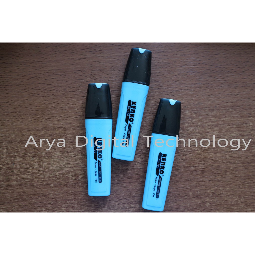 

Kenko Highlighter HL 100 Spidol Penanda Warna Biru Murah Bagus Original