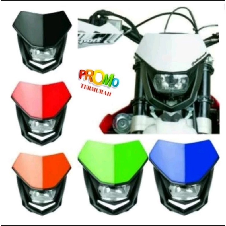 batok polysport universal headlamp polysport lampu depan polysport universal klx supermoto dll