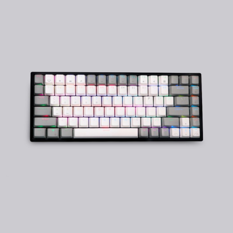 Keyboard Rexus GAMING MECHANICAL DAXA M84 ULTI WHITE - YELLOW SWITCH