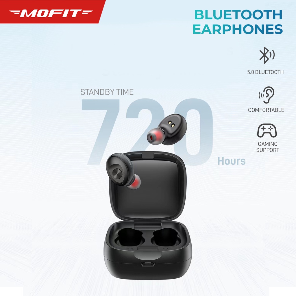 MOFIT Headset Earphone MO-16 Blueatooth 5.0 True Wireless Stereo TWS Earbuds-0