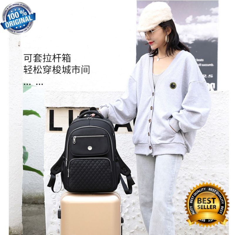 ORIGINAL Tas Ransel Chibao Laptop JUMBO 15 Inch  Wanita Import Korea Best Seller Terbaru