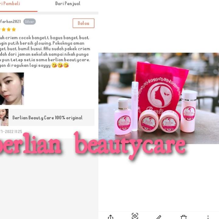 EFR Cream malam / siang BERLIAN BEAUTYCARE (PILIH SALAH SATU) TV5