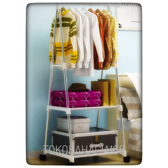 Triangle Stand hanger / rak baju/ rak buku HB404