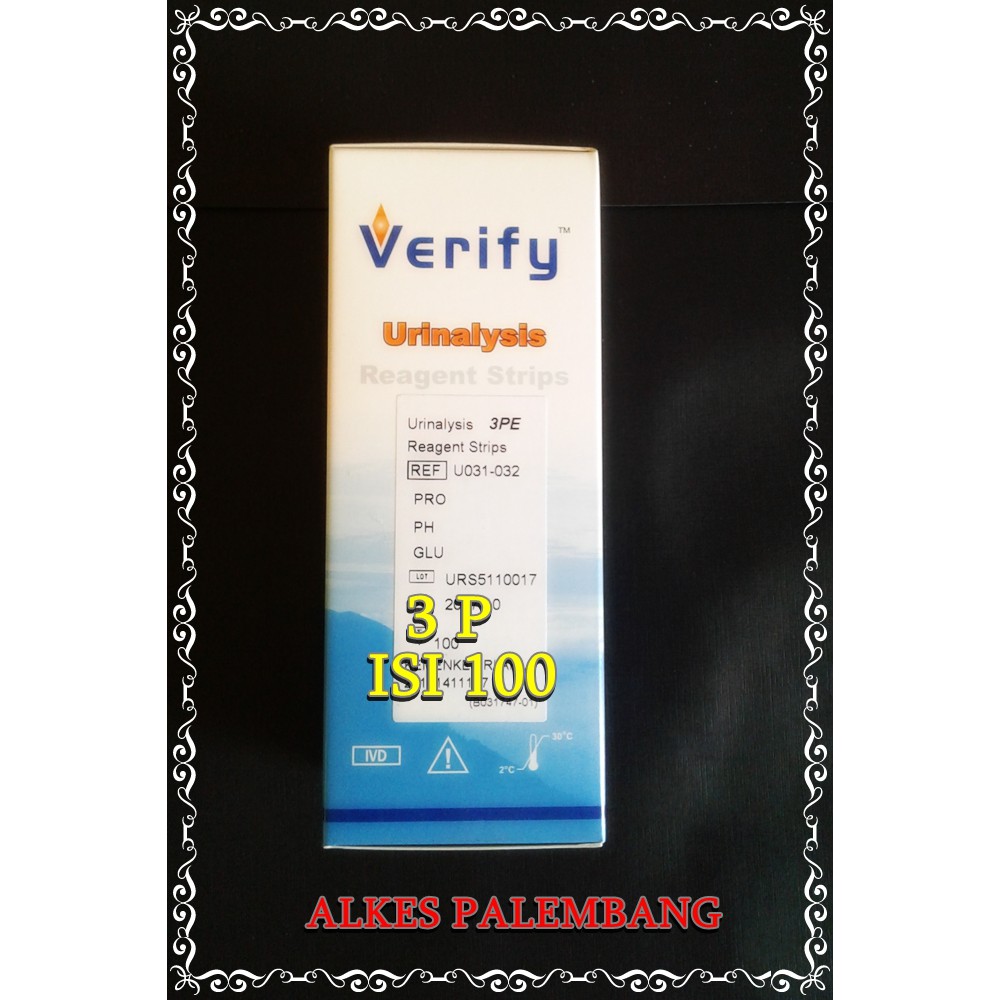 Strip Tes Urine 3P (Glukosa Protein Ph) - Test Urine 3P - Verify 3 Parameter