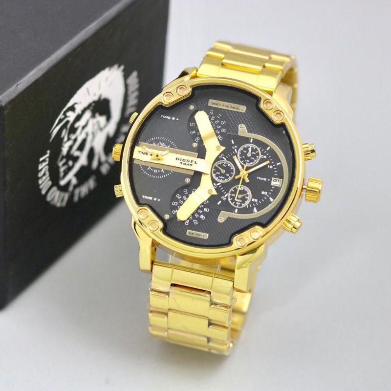 Jam Tangan Dualtime Jam Tangan Chronograph Pria Stainliss Steel