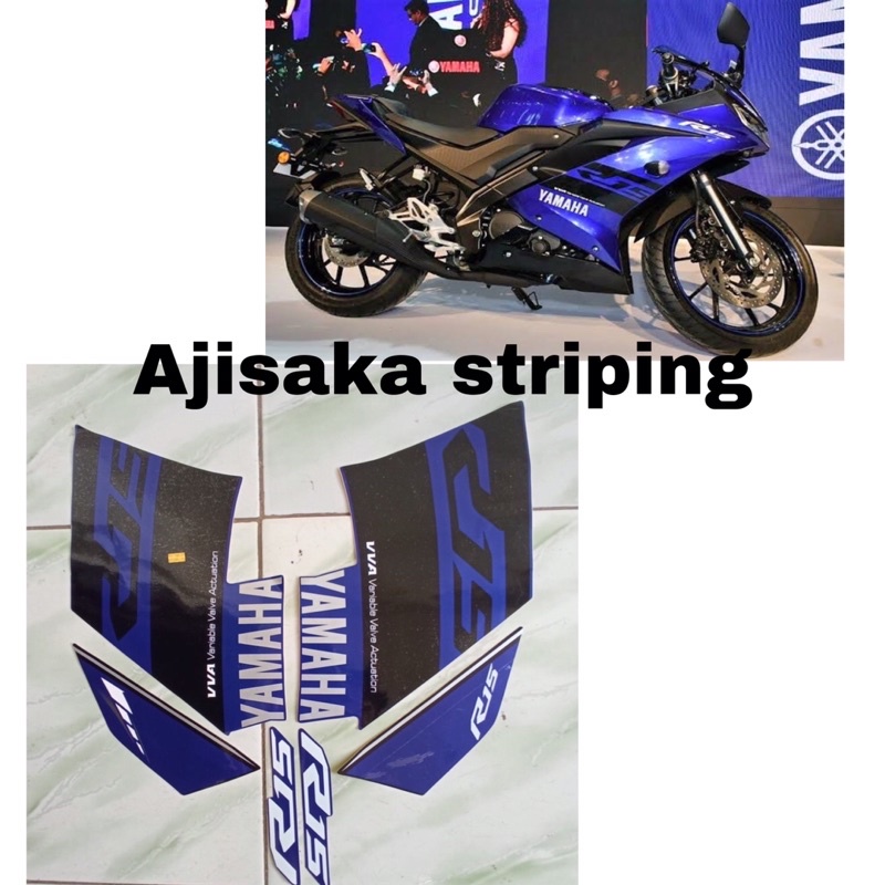 striping r15 v3 2018 biru stiker R 15 v3 vva biru striping stiker lis les polet r15 v3 2018