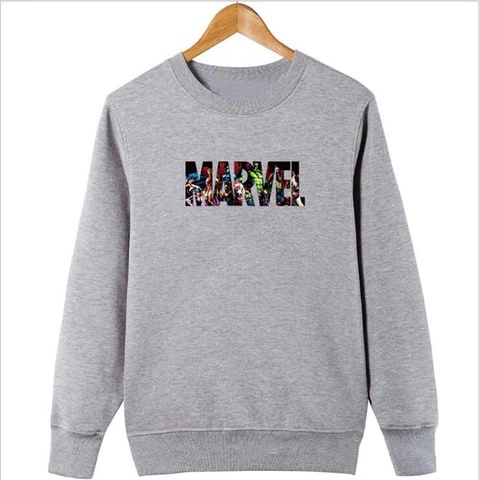 MARVEL Animation Basic Sweater II MARVEL Sweater Crewneck II Sweatshirt Sz M - XL ( Pria &amp; Wanita / Anak &amp; Dewasa )