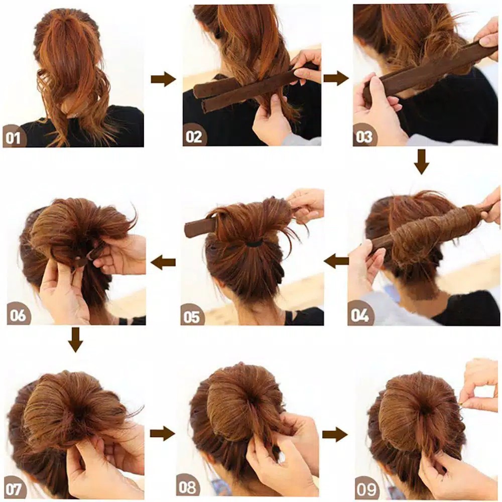 Laristerus79 Magic Hair bun maker donut  sanggul donat cepol hairdini rambut donat sanggul