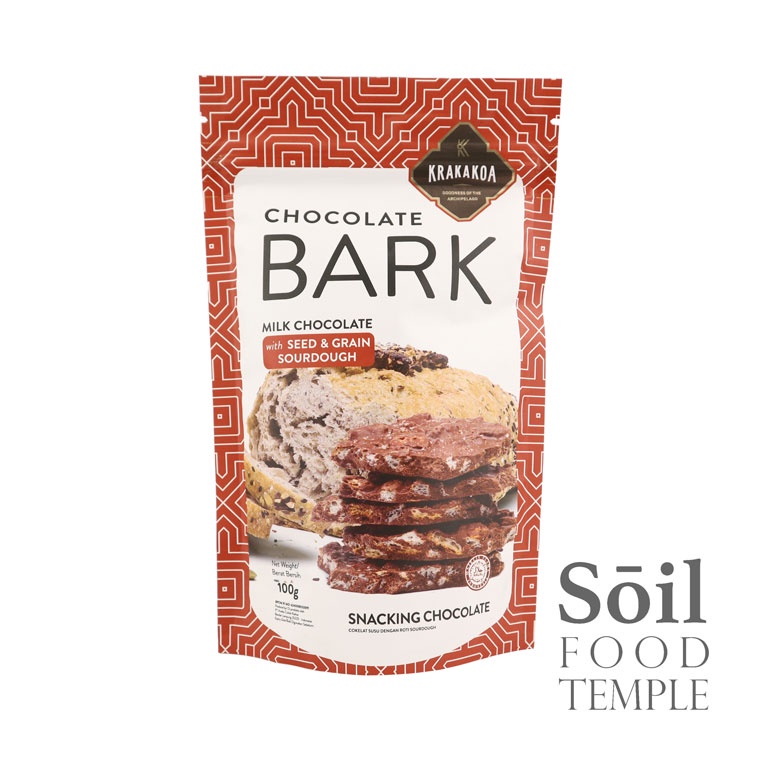 

Krakakoa Chocolate Bark Milk Chocolate With Seeds & Grain / Susu Cokelat Krakakoa by Soil Food Temple