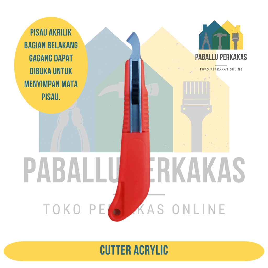 

Cutter Akrilik / Alat Pemotong Akrilik / Pisau Cutter Akrilik / Cutter Acrylic / Pemotong Akrilik