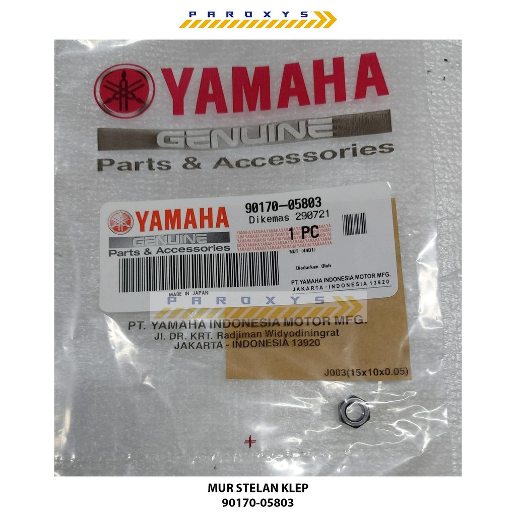 NUT MUR STELAN SETELAN KLEP 90170-05803 JUPITER Z1 MX 135 LAMA OLD NEW NJMX MX KING MXKING 150 ORI Y