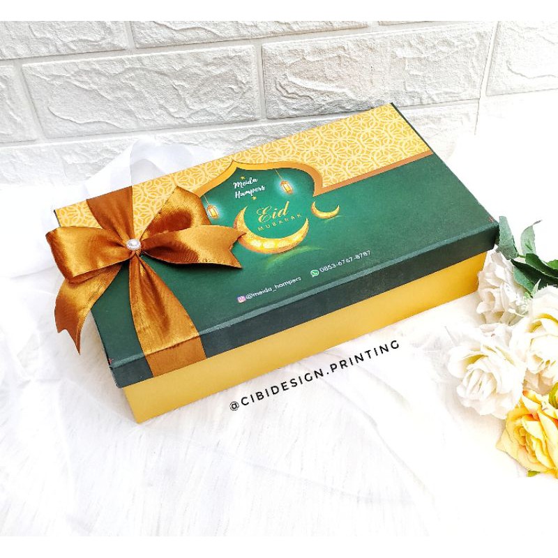 

Box Hampers Lebaran ukuran 4 Toples Persegi