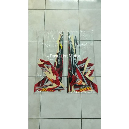 striping satria fu 2011 merah hitam