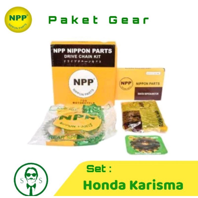 Gir Set Gear Set Karisma Supra X 125 Merk NPP