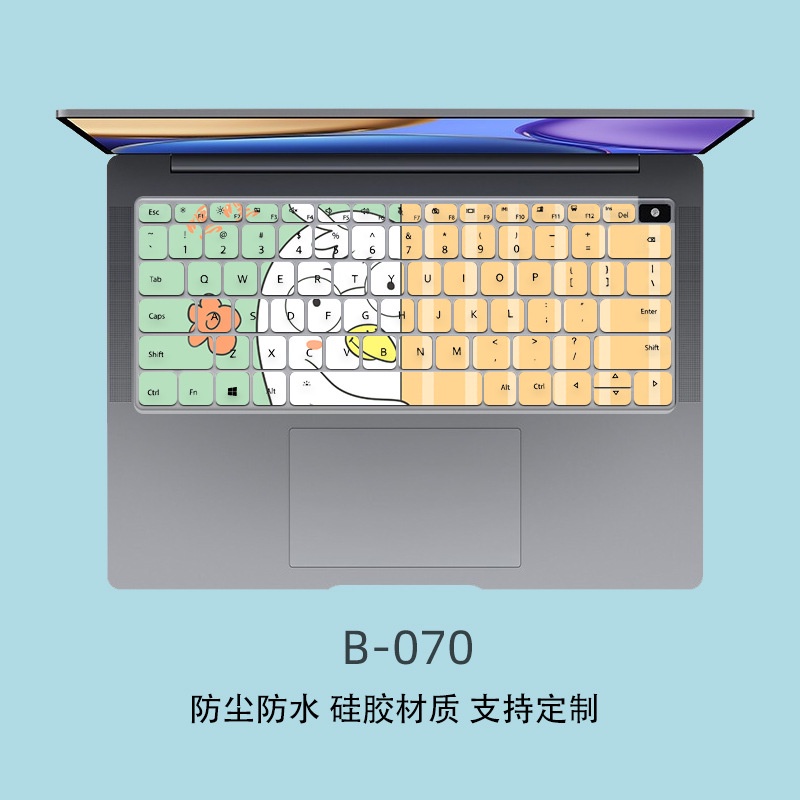 Film Pelindung Debu Keyboard Motif Kartun Bunga Untuk Huawei 2021 Honor magicbook V14 14.2 inch HGE-W56