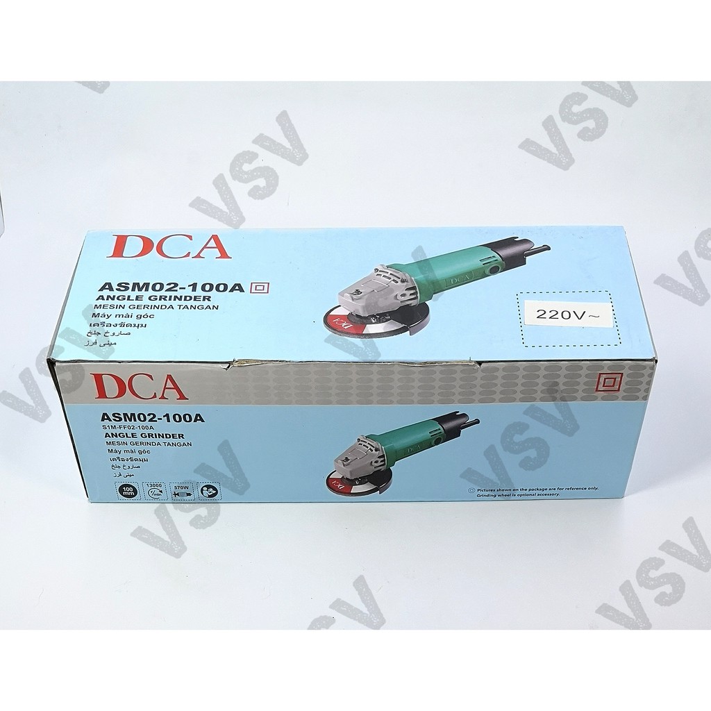 DCA Angle Grinder ASM02-100A Mesin Gurinda tangan 4&quot;[100mm]