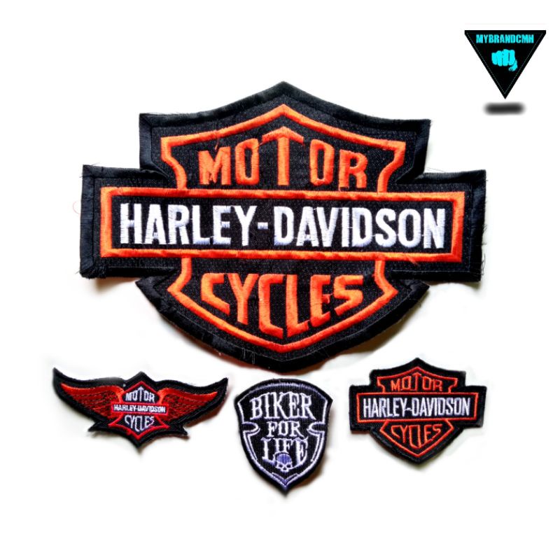 Backpatch Harley-Davidson bikers bordir punggung emblem besar
