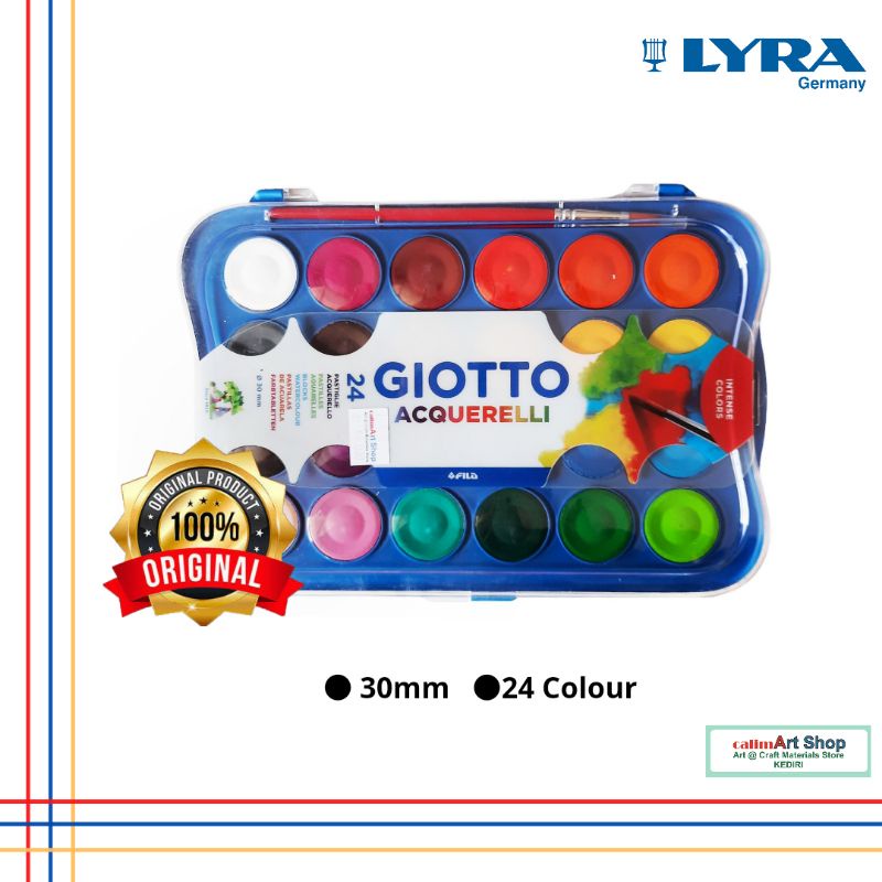 Lyra Giotto Aquarelli Watercolour set 24w