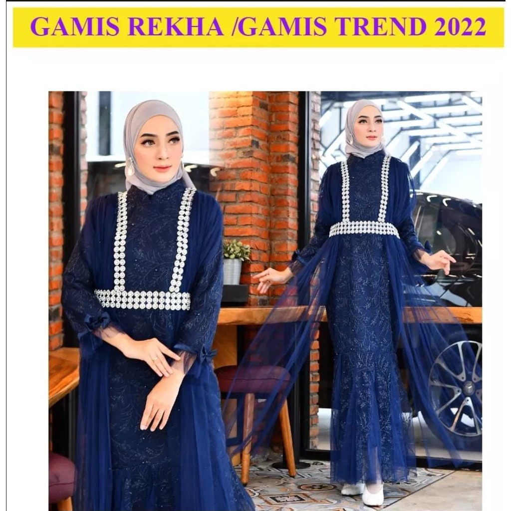 BEB SHOPP~ NEW PRODUCT '' GAMIS WANITA MUSLIM MEWAH TERBARU 2022/ BAJU GAMIS TILLE MIX TUTU/ DRES MO