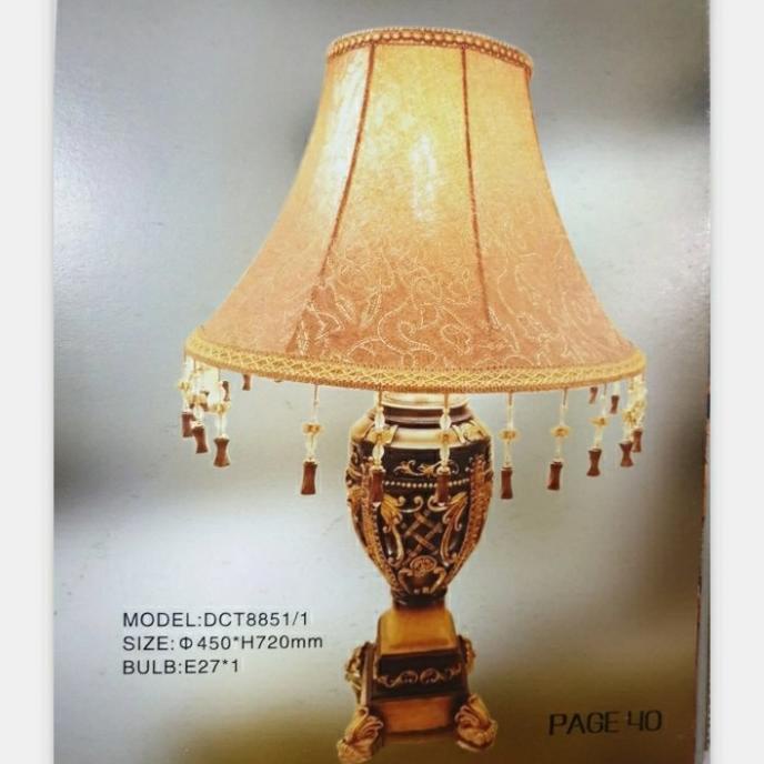 Lampu meja lampu kamar tidur lampu sudut DCT 8851-1 ready