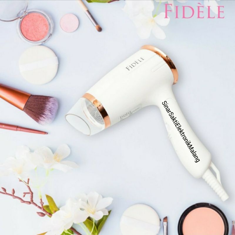 Fidele Hair Dryer Hairdryer 400 Watt 400WPengering Rambut Travel Lipat Low Watt