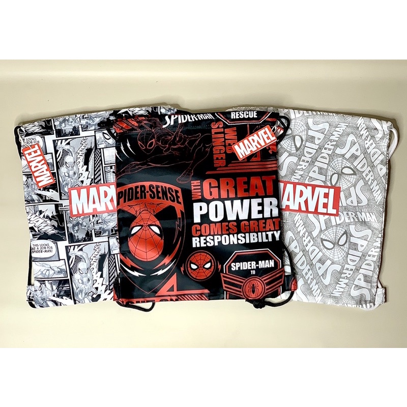 MINISO Drawstring Bag Tas Serut Marvel Edition Color Nylon Original