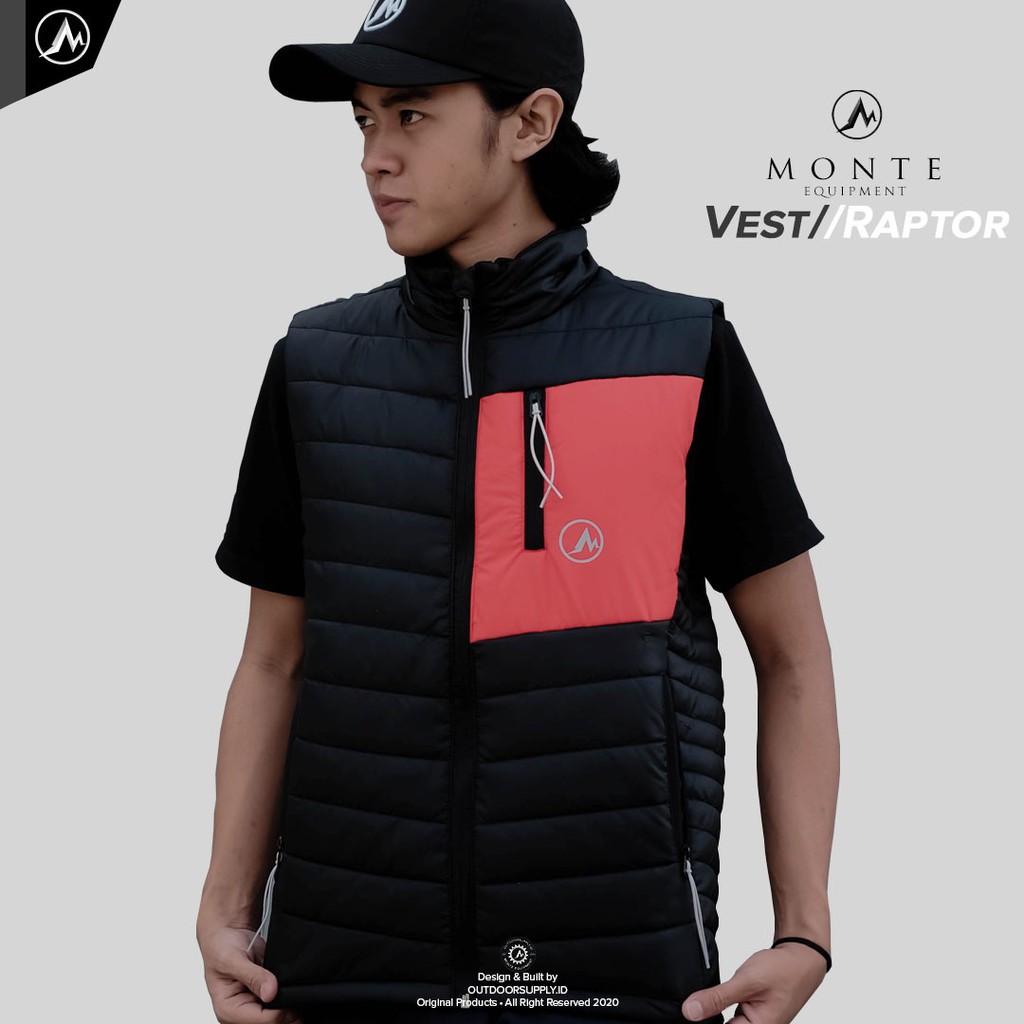 MONTE EQUIPMENT - RAPTOR VEST JACKET - BLACK