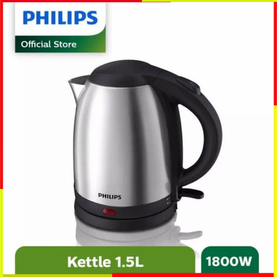 TEKO LISTRIK PHILIPS HD9306 KETEL KETTLE CERET CEREK HEATER HITTER TEKO TERMOS STAINLESS STENLIS PLA