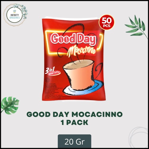 

KOPI GOOD DAY MOCACINNO 1 PACK 50 PC X 20 GR MURAH !!