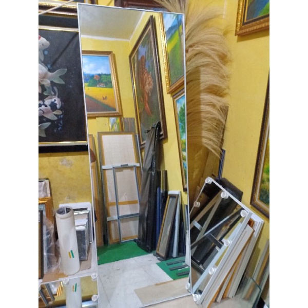 TERMURAH !! vanity miror framles standing / Gantung 180x60cm cermin lampu BACA DESKRIPSI!