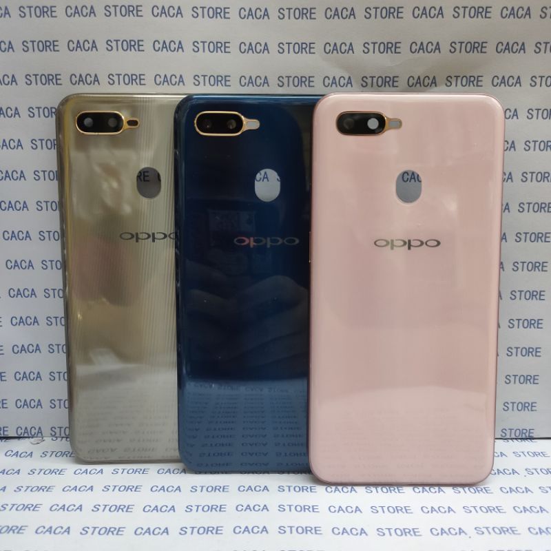 FRAME+TULANG BEZZEL BACKDOOR KESING CASING HOUSING FULLSET OPPO A7 A 7 ORIGINAL