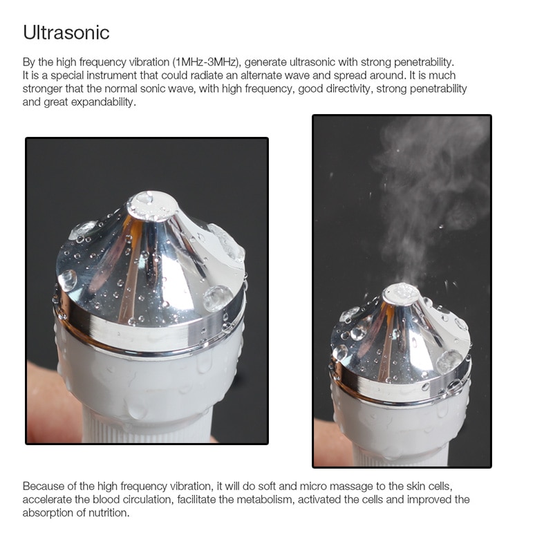 Ultrasonic beauty nuskin lumispa galvanic Instrumen Elektroplating Korset Detoksifikasi Ultrasound Wajah Tubuh Pijat