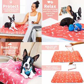 Karpet Matras Anjing Kucing Watterproof Tempat Makan Anjing Pet Food Mat