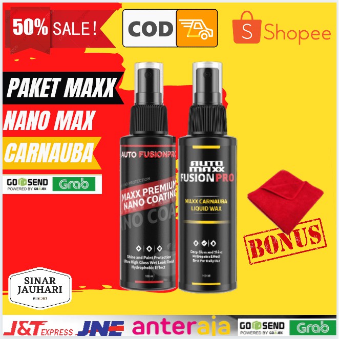 PAKET PREMIUM NANO DAN CARNAUBA ORIGINAL AUTOMAXX FUSIONPRO