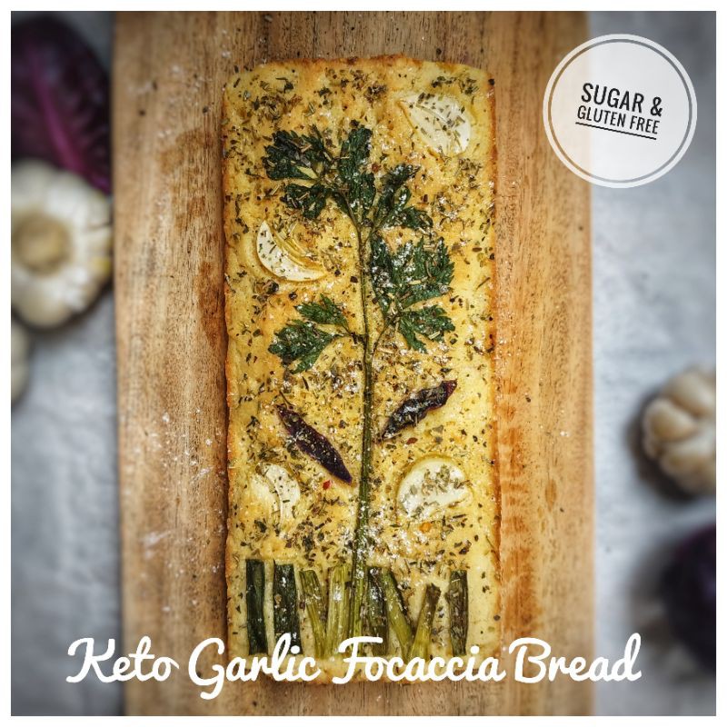 

KETO DEBM DIABETIC FRIENDLY FOCACCIA GARLIC BREAD