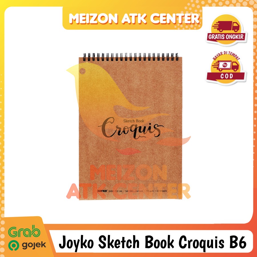 

JOYKO Sketch Book Croquis SKBK-722-16k - B6 Buku Gambar Sketsa [1 PCS]