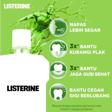 LISTERINE Antiseptic Mouthwash / Obat Kumur Antiseptik 250ml / 500ml