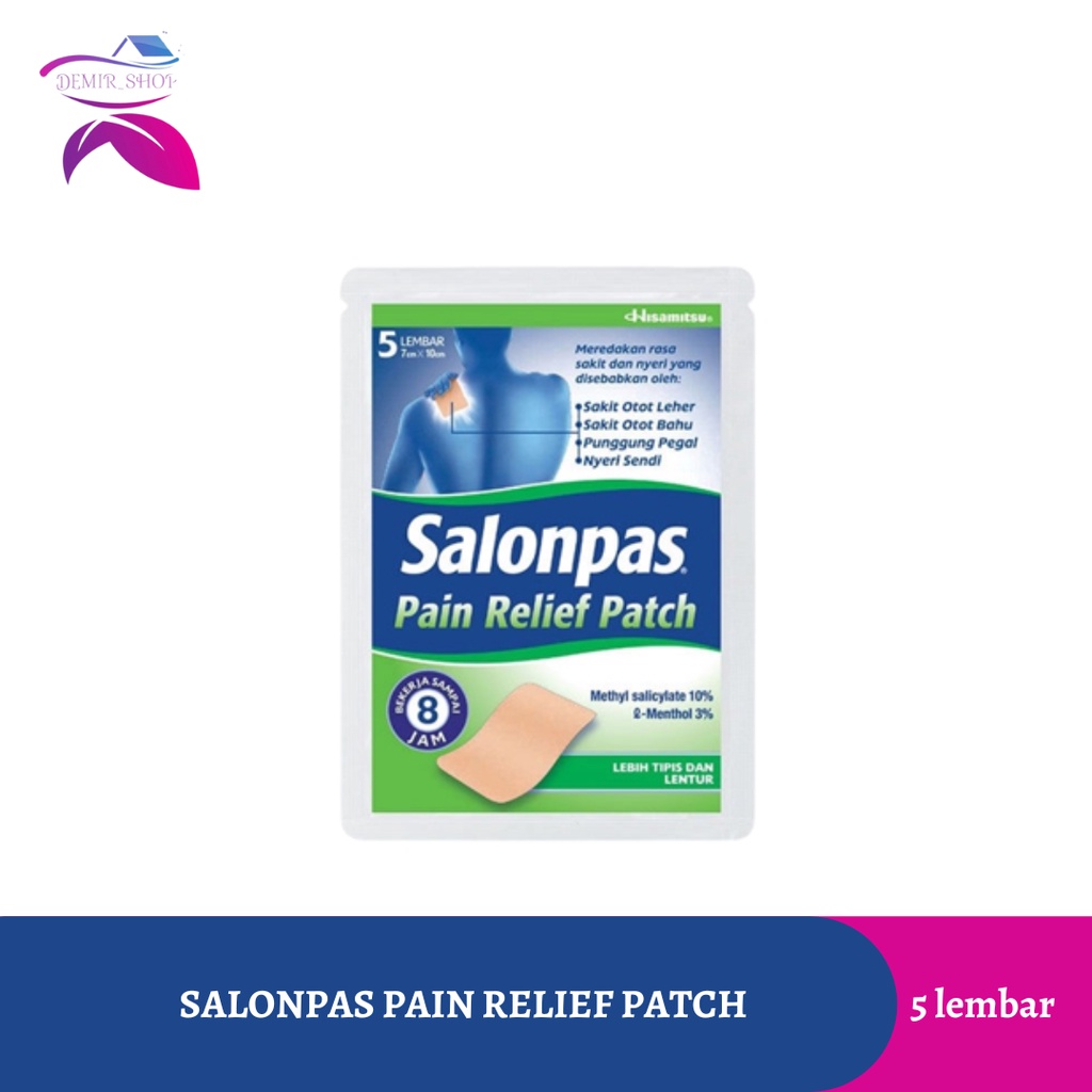 Salonpas Pain Relief Patch 3 Lembar &amp; 5 Lembar / Koyo Pereda Nyeri