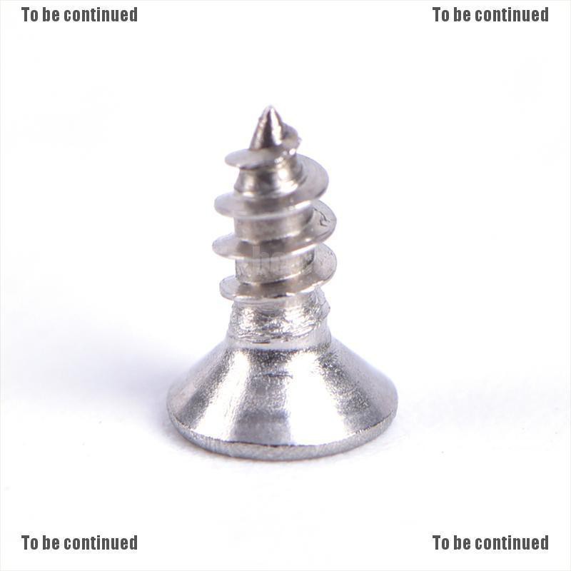 {WhIte} 50PCS M3 stainless steel  screw cross recessed phillips round pan head screw