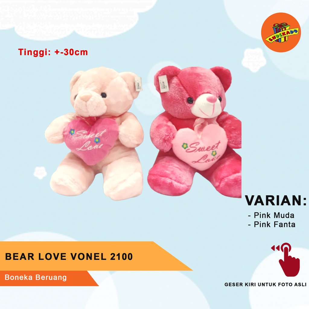 BEAR LOVE VONEL 2100 - Boneka Beruang