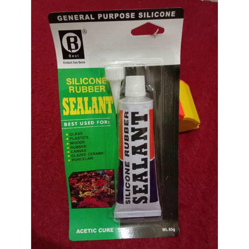 Lem Kaca Bening / Silicone Rubber Sealant Clear / Sealant Tube Besar 85gr