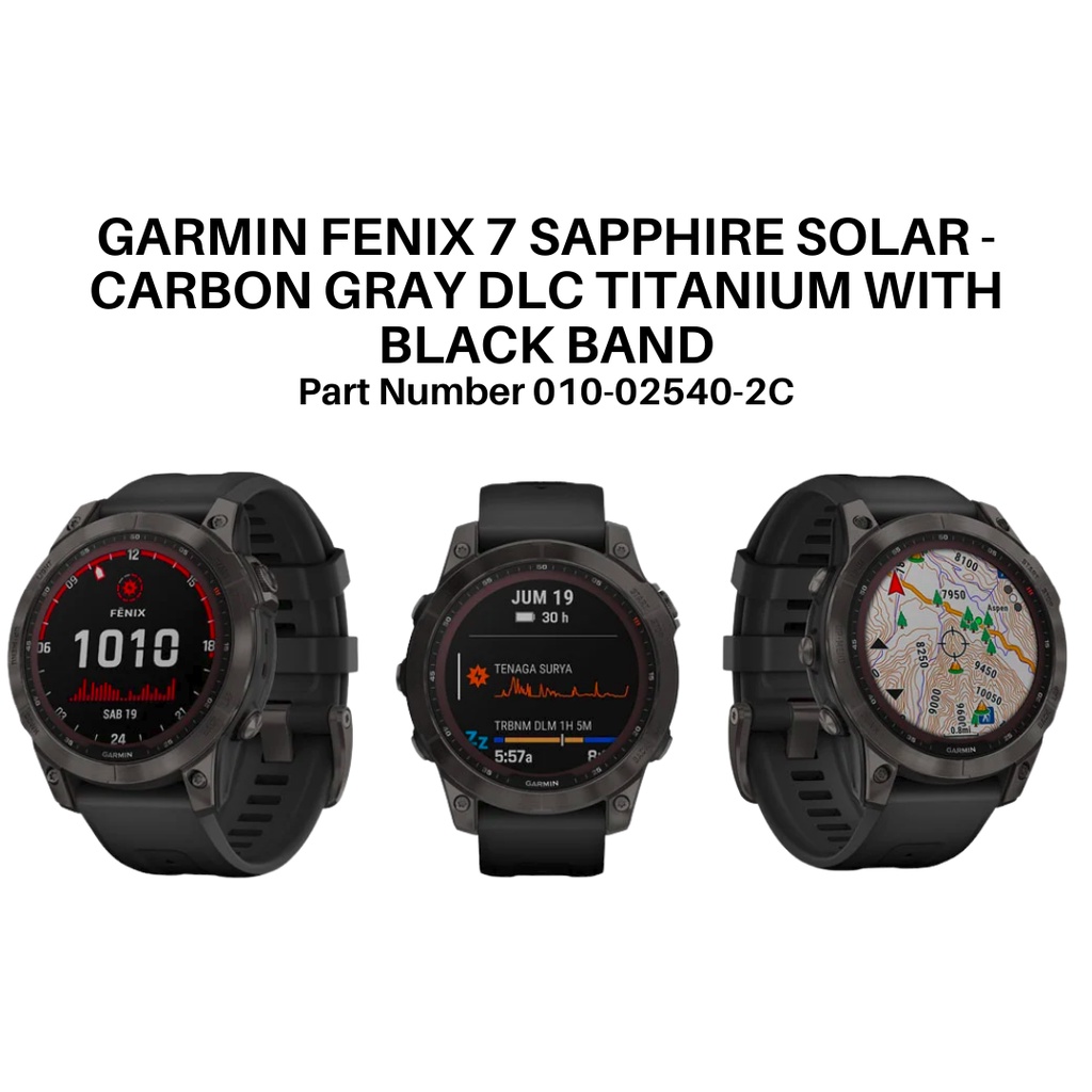 GARMIN SMARTWATCH FENIX 7 SAPPHIRE GPS WATCH NEW GARANSI RESMI TAM